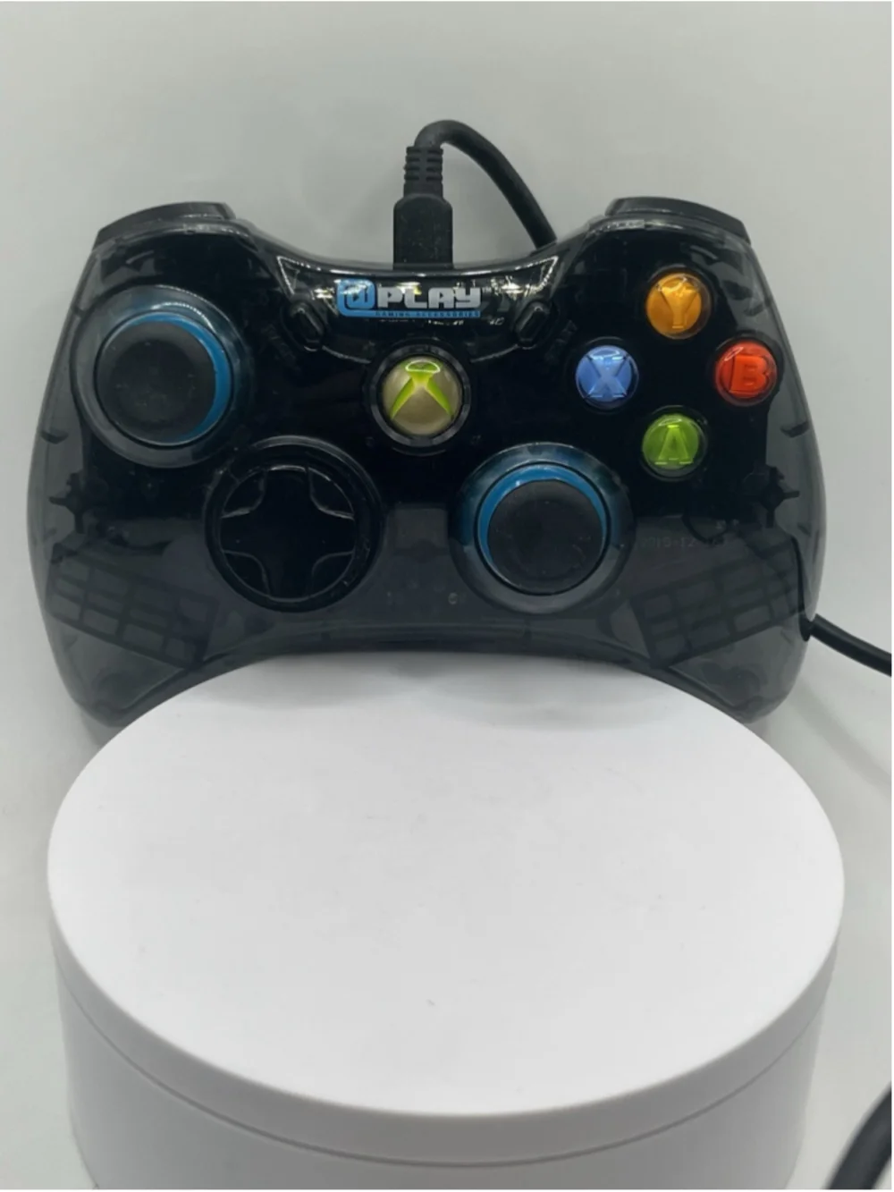 Play Gaming Wired Controller For XBOX 360 SMOKE CLEAR BLACK W/WIRE SEE ALL